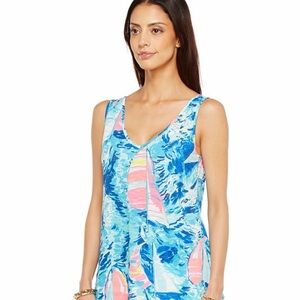 Lilly Pulitzer XXS Hey Bay Bay sailboat tank